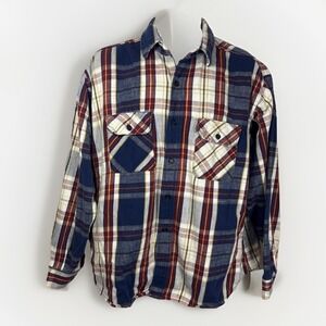 VTG Five Brother Durable Cotton‎ Flannel Work Shirt Sz XL USA Heritage